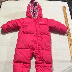 Columbia Fuchsia Infant Snowsuit kids 12-13